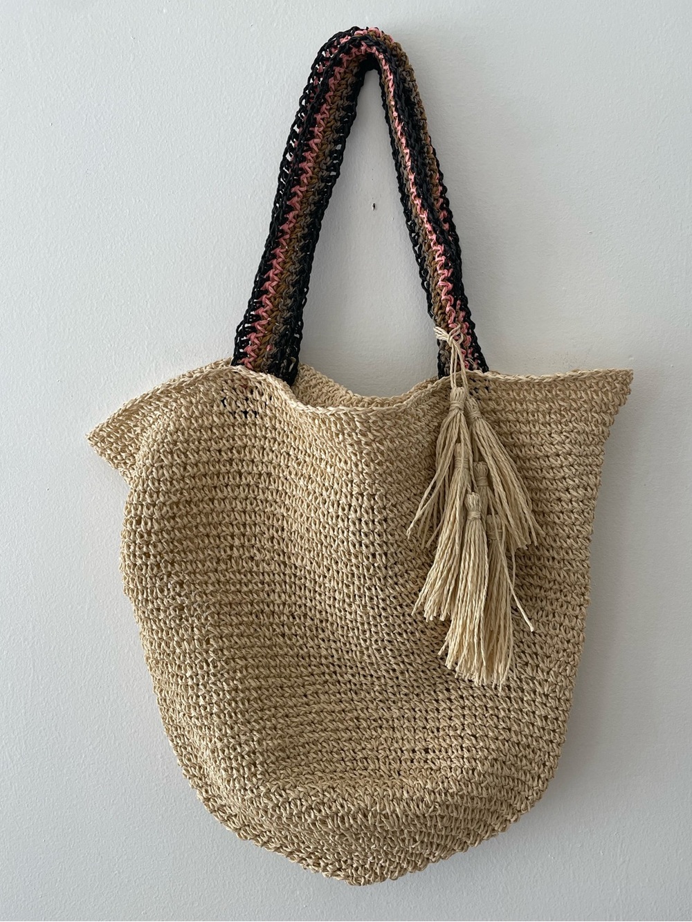 Haute Hippie Raffia Tote Bag OS